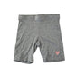F&F leggings 9-10 years grey plain with love heart detail cropped