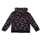 GAP Navy hoodie 5 years black red fire truck print with GAP logo