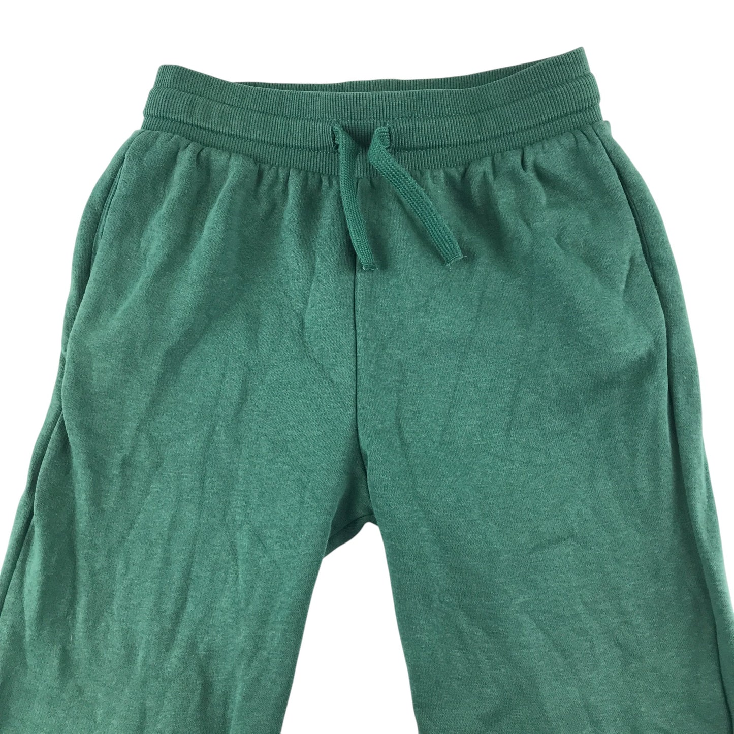 H&M jogger trouser 8-9 years green plain elasticated waist