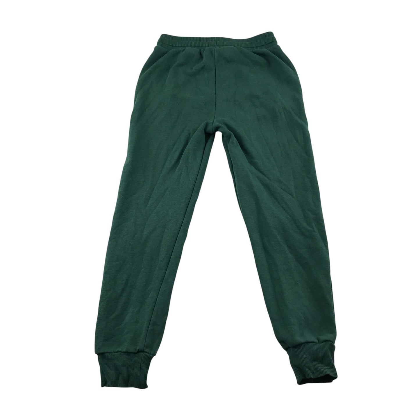 H&M jogger trouser 8-9 years green plain elasticated waist