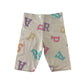H&M leggings 9-10 years white graphic print cropped