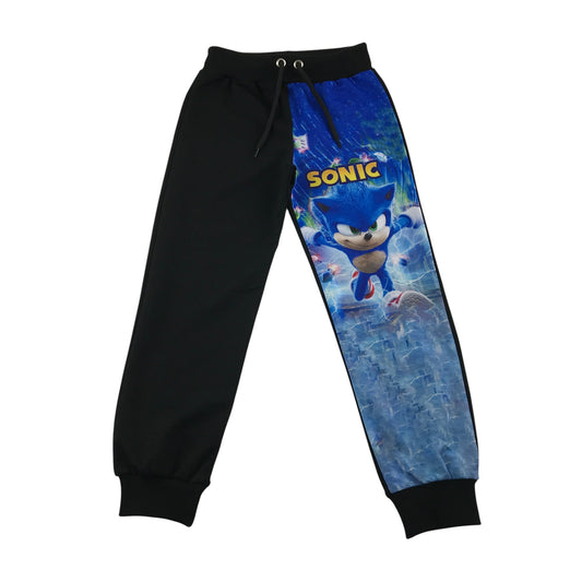 Jogger trouser 9-10 years black and blue Sonic graphic print