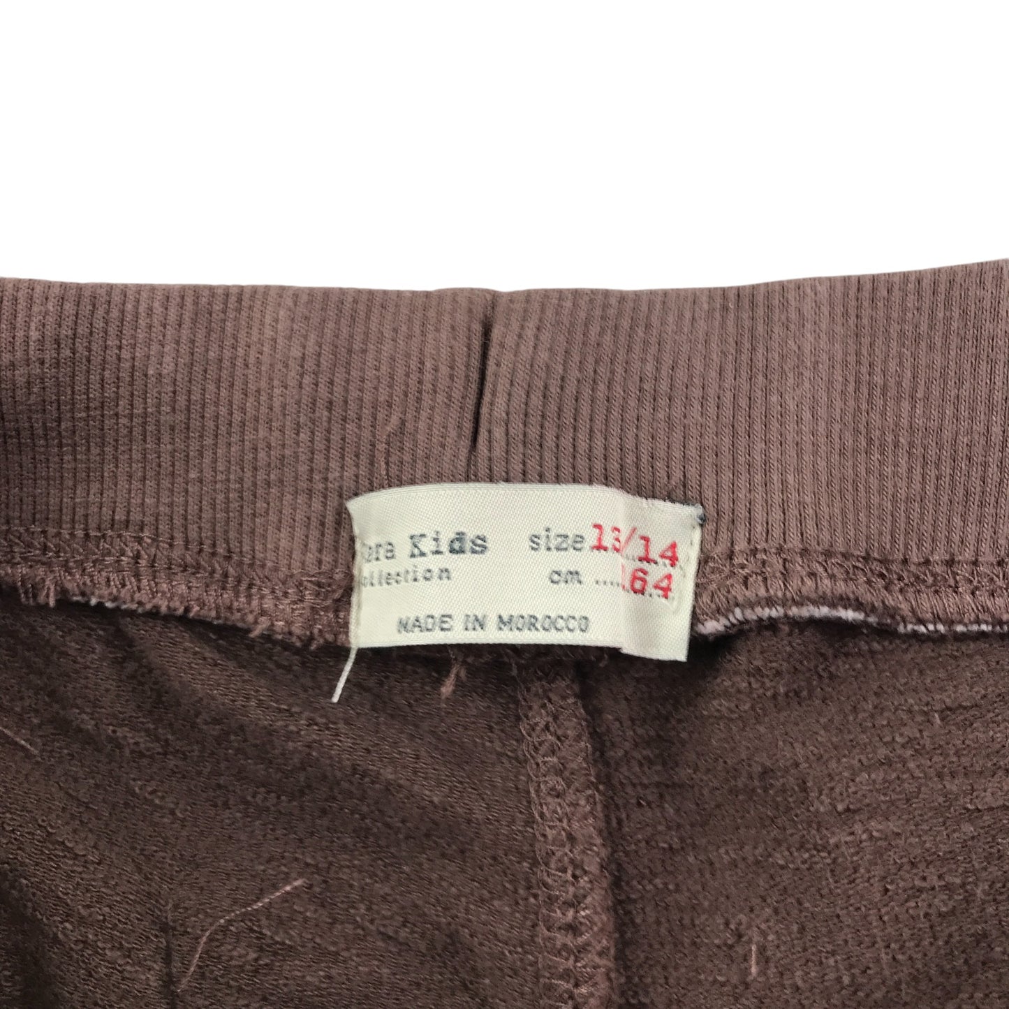 Zara Jogger 13-14 years brown pull-on elasticated waist