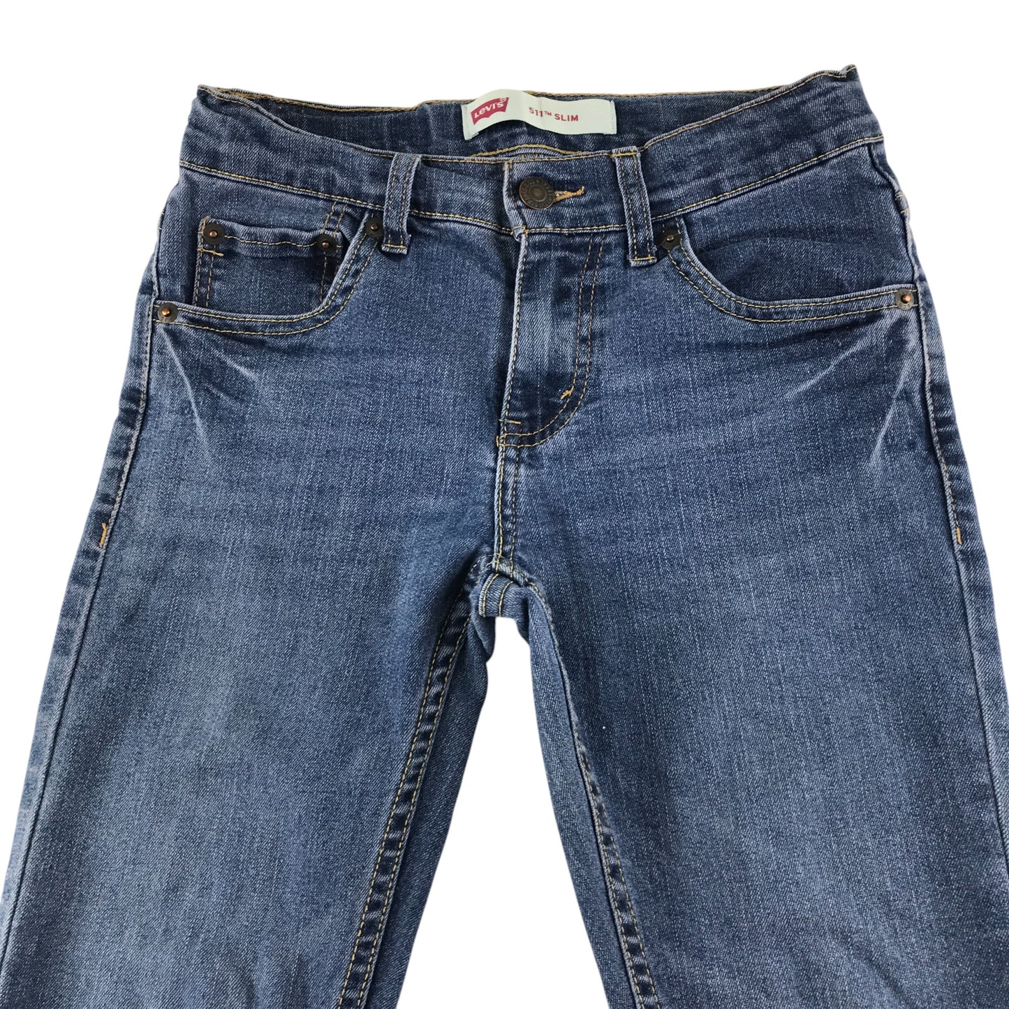 Levi's jeans 9-10 years blue denim 511 slim adjustable waist