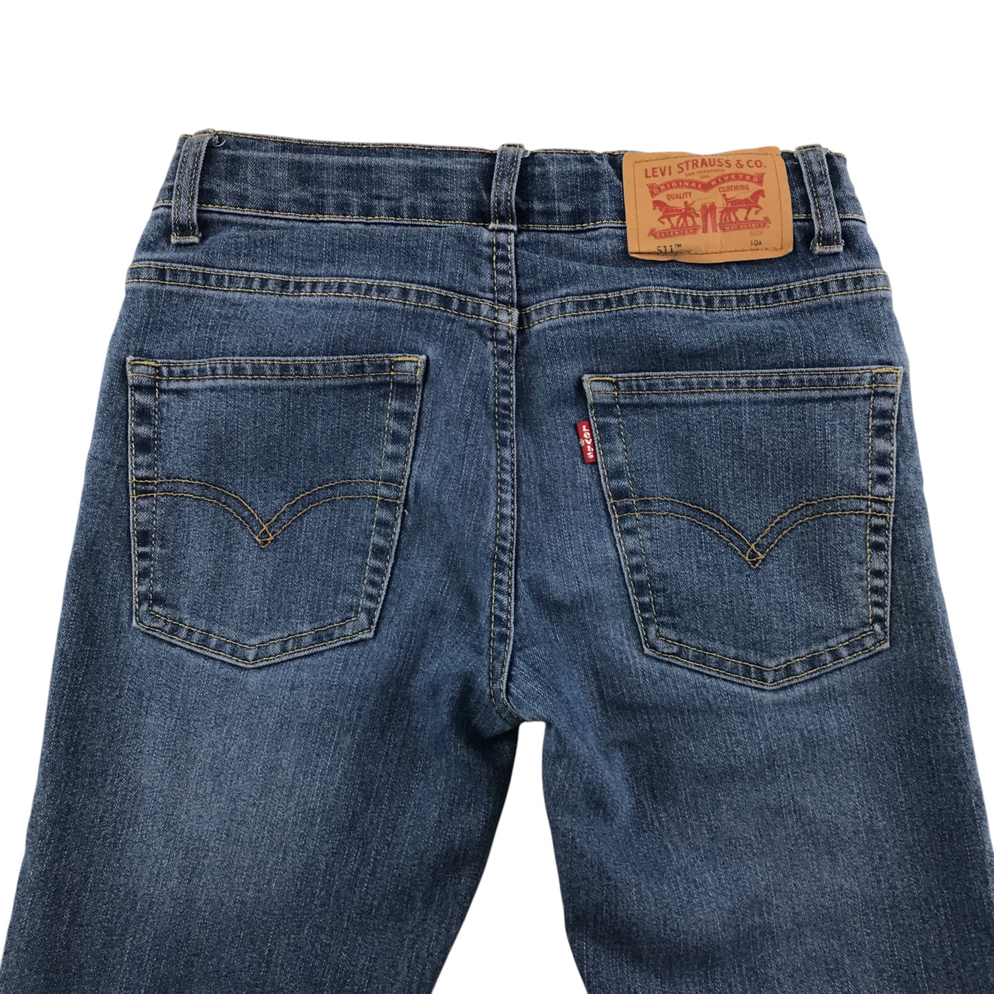 Levi's jeans 9-10 years blue denim 511 slim adjustable waist