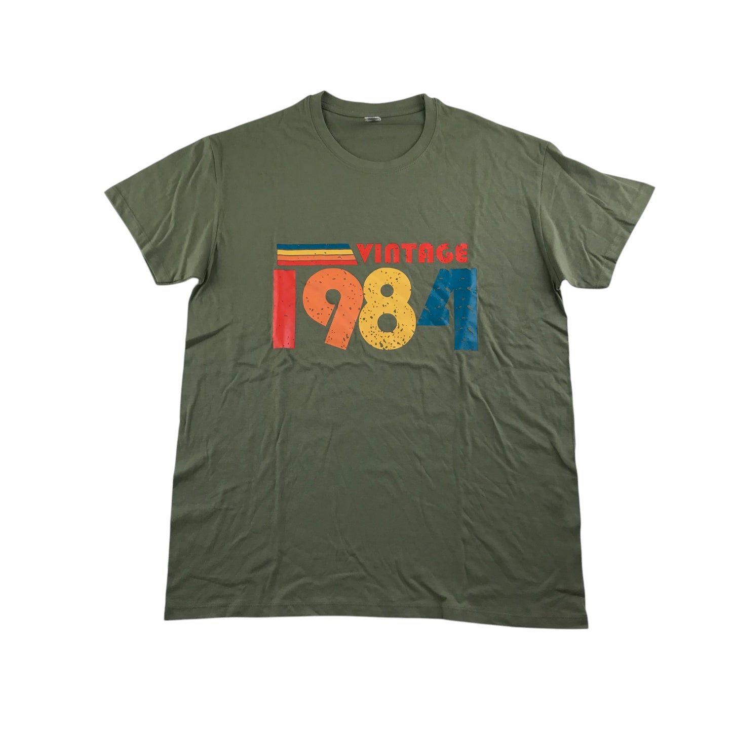 Sol's Regent T-Shirt Men's L Green 1984 Graphic Text