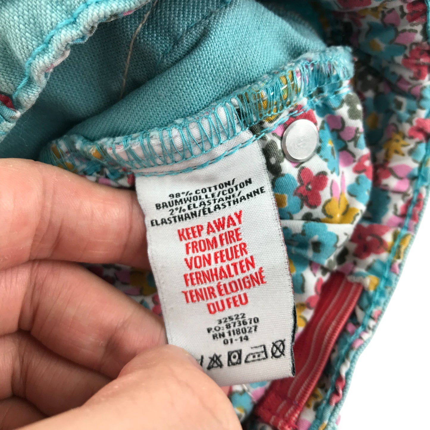 Boden jeans 4-5 years light blue denim adjustable waist