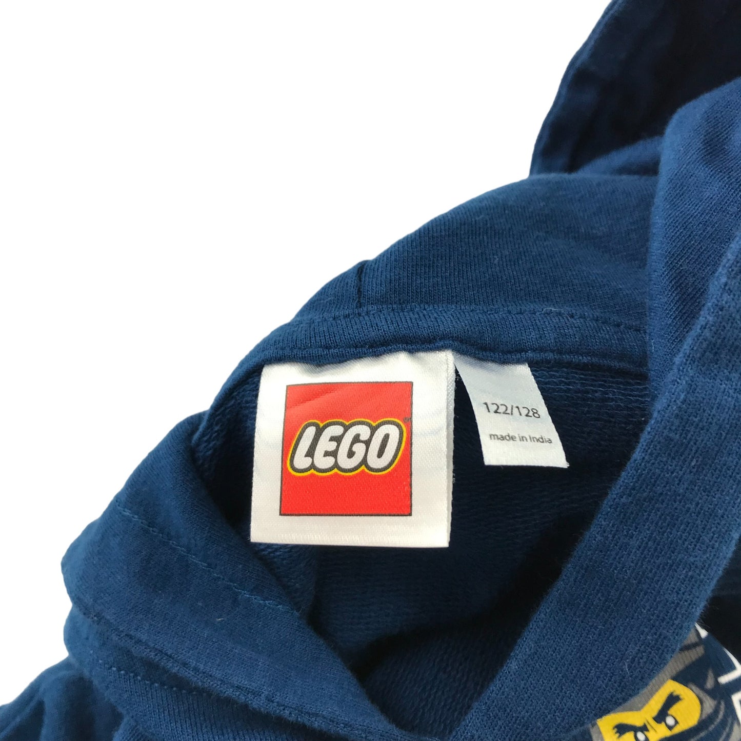 Lego Ninjago hoodie 7-8 years blue ninja graphic design cotton