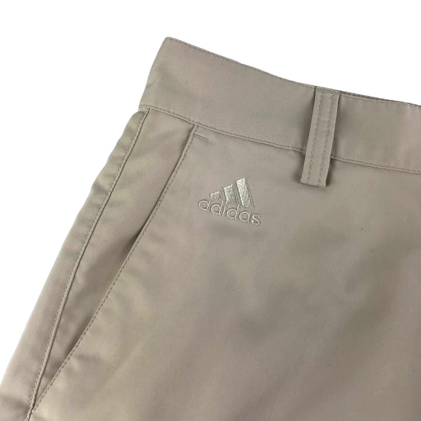 Adidas Golf Shorts Size 32in Waist Light Beige ClimaLite
