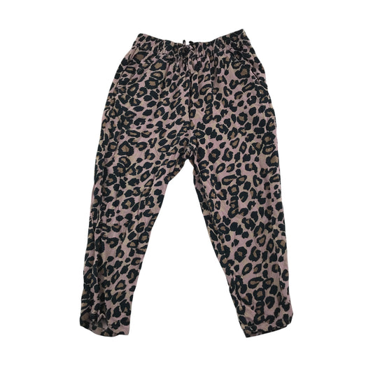 Next trouser 4-5 years pink animal print baggy trouser elasticated waist