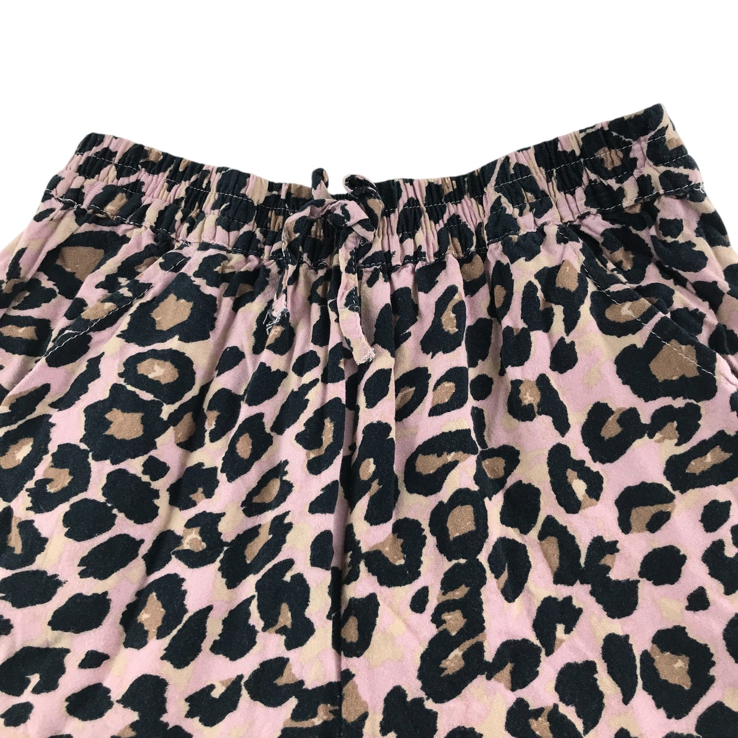 Next trouser 4-5 years pink animal print baggy trouser elasticated waist