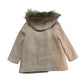 Zara Coat Age 5-6 Light Pink Wool-mix Faux Fur Hood