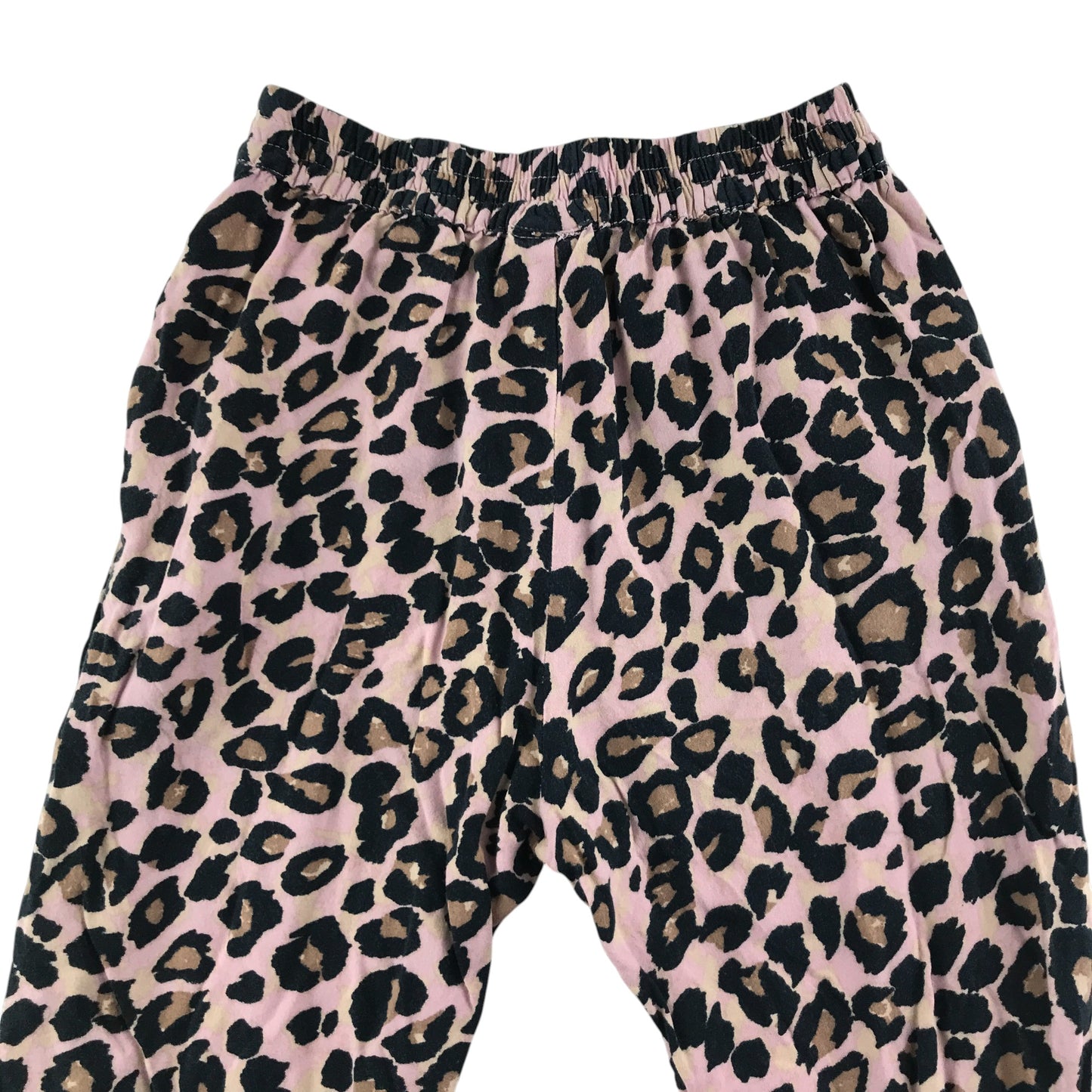 Next trouser 4-5 years pink animal print baggy trouser elasticated waist