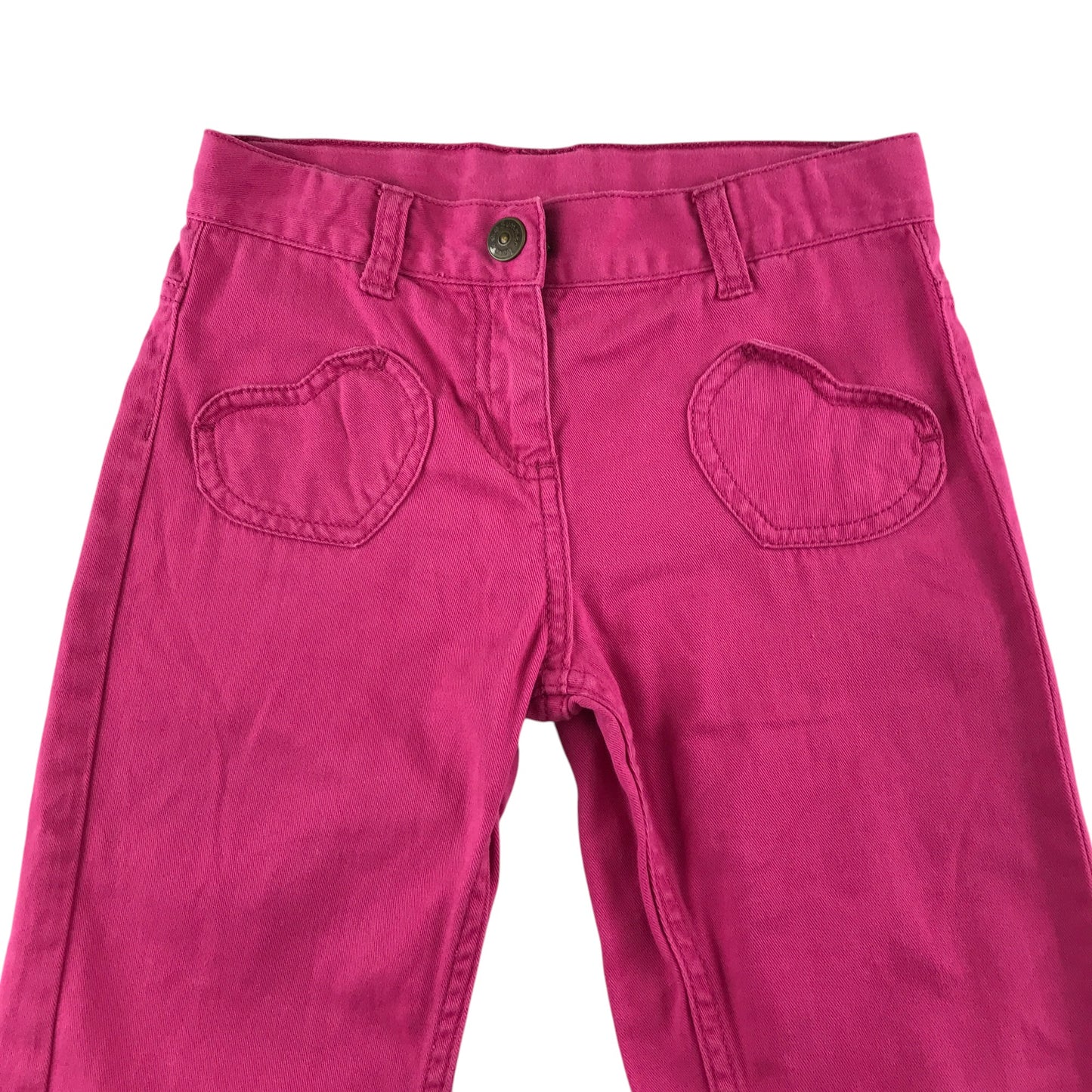 Lupilu jeans 5-6 years pink denim adjustable waist love heart pockets cotton