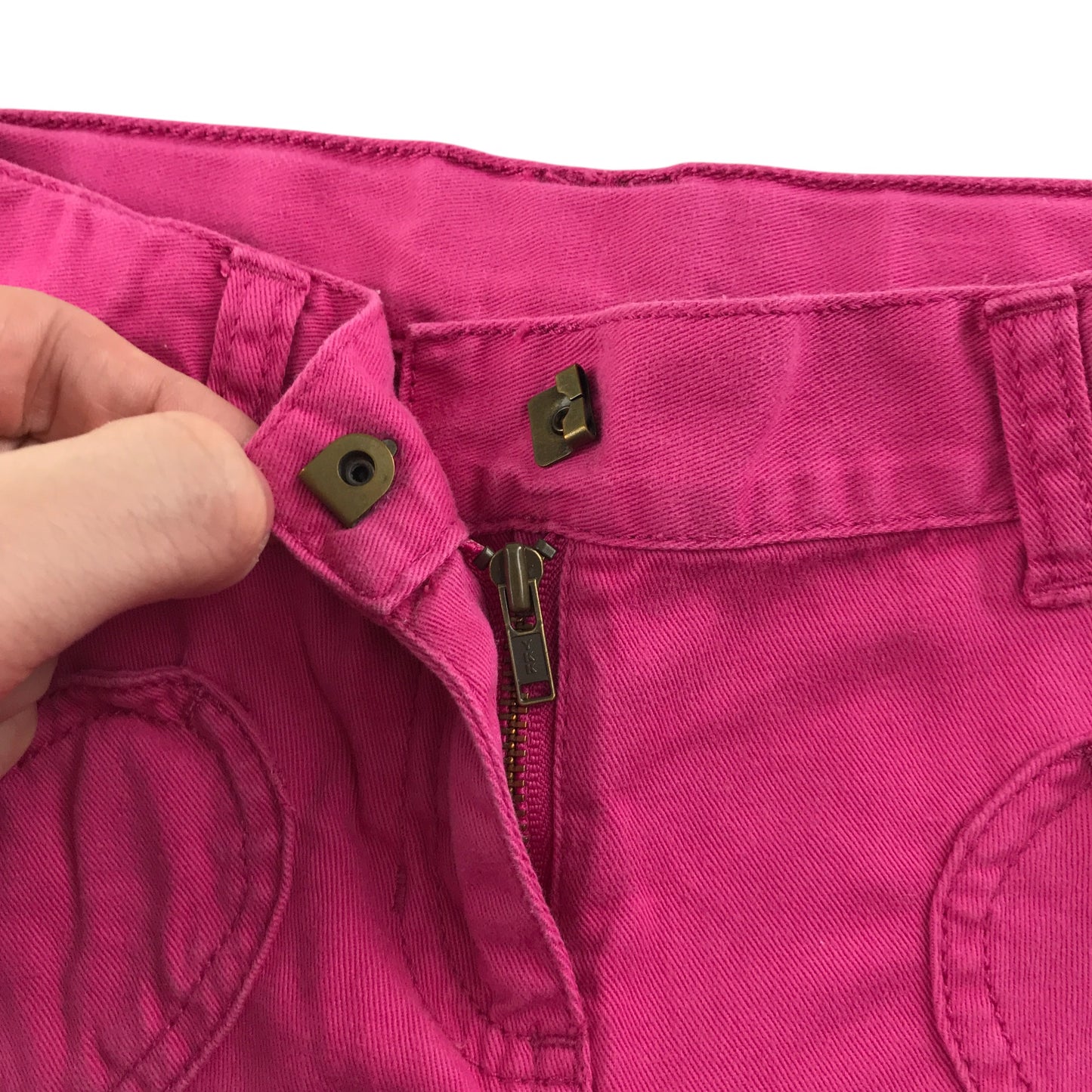 Lupilu jeans 5-6 years pink denim adjustable waist love heart pockets cotton