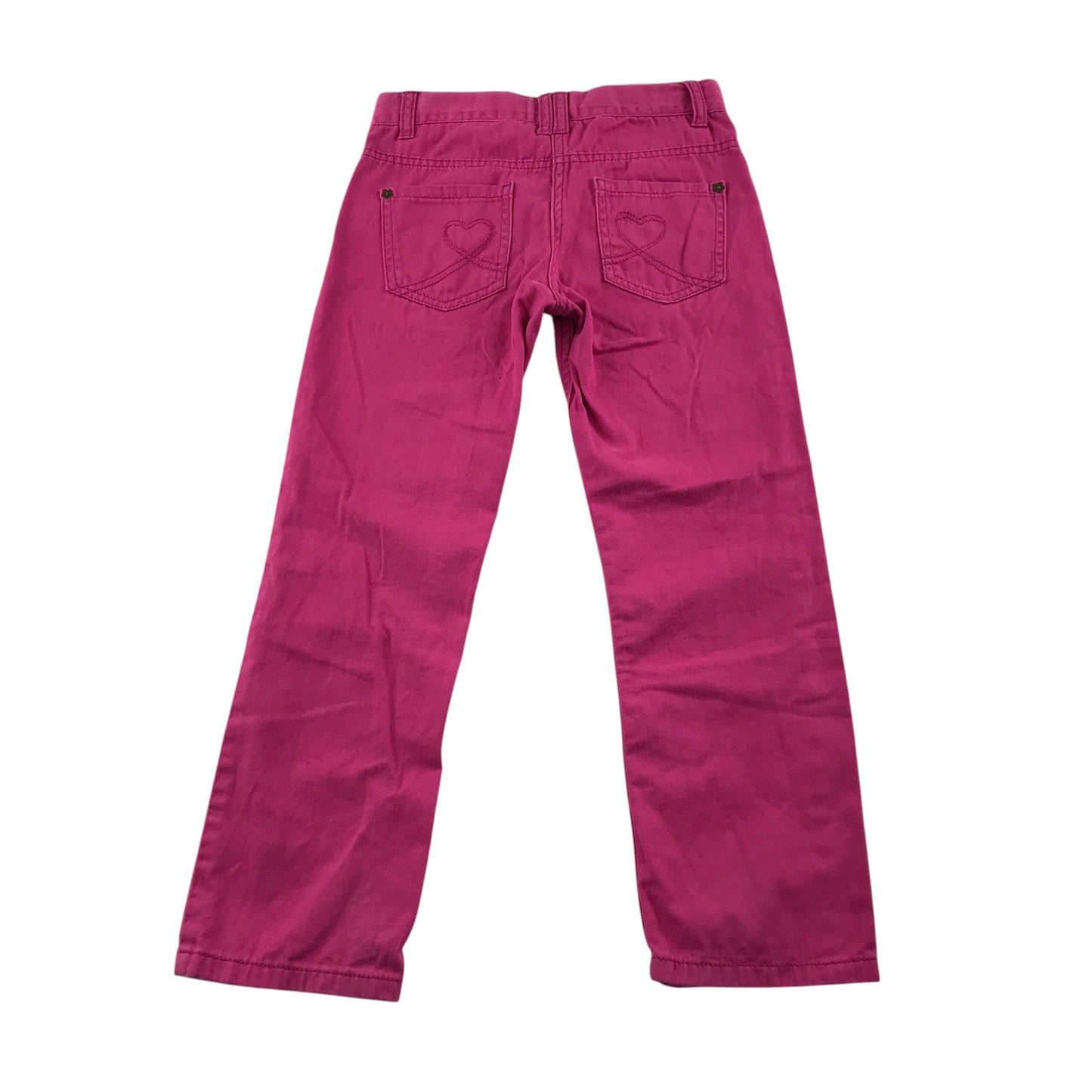 Lupilu jeans 5-6 years pink denim adjustable waist love heart pockets cotton