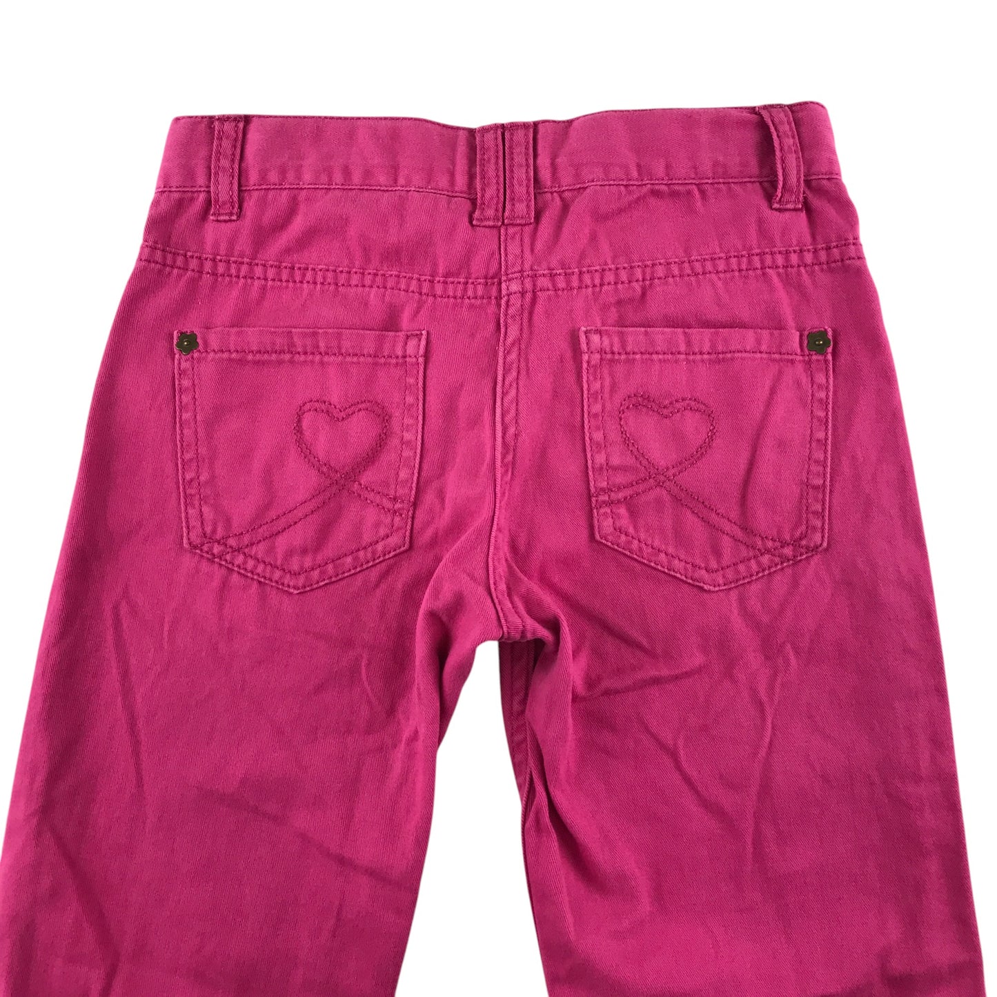 Lupilu jeans 5-6 years pink denim adjustable waist love heart pockets cotton