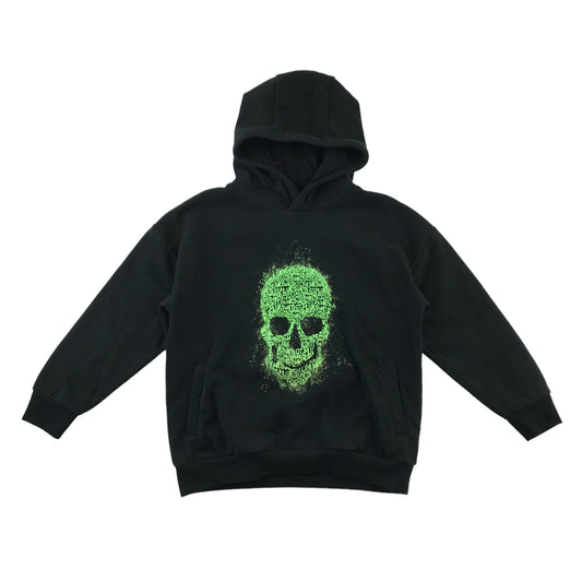 Next hoodie 9 years black green skull graphic