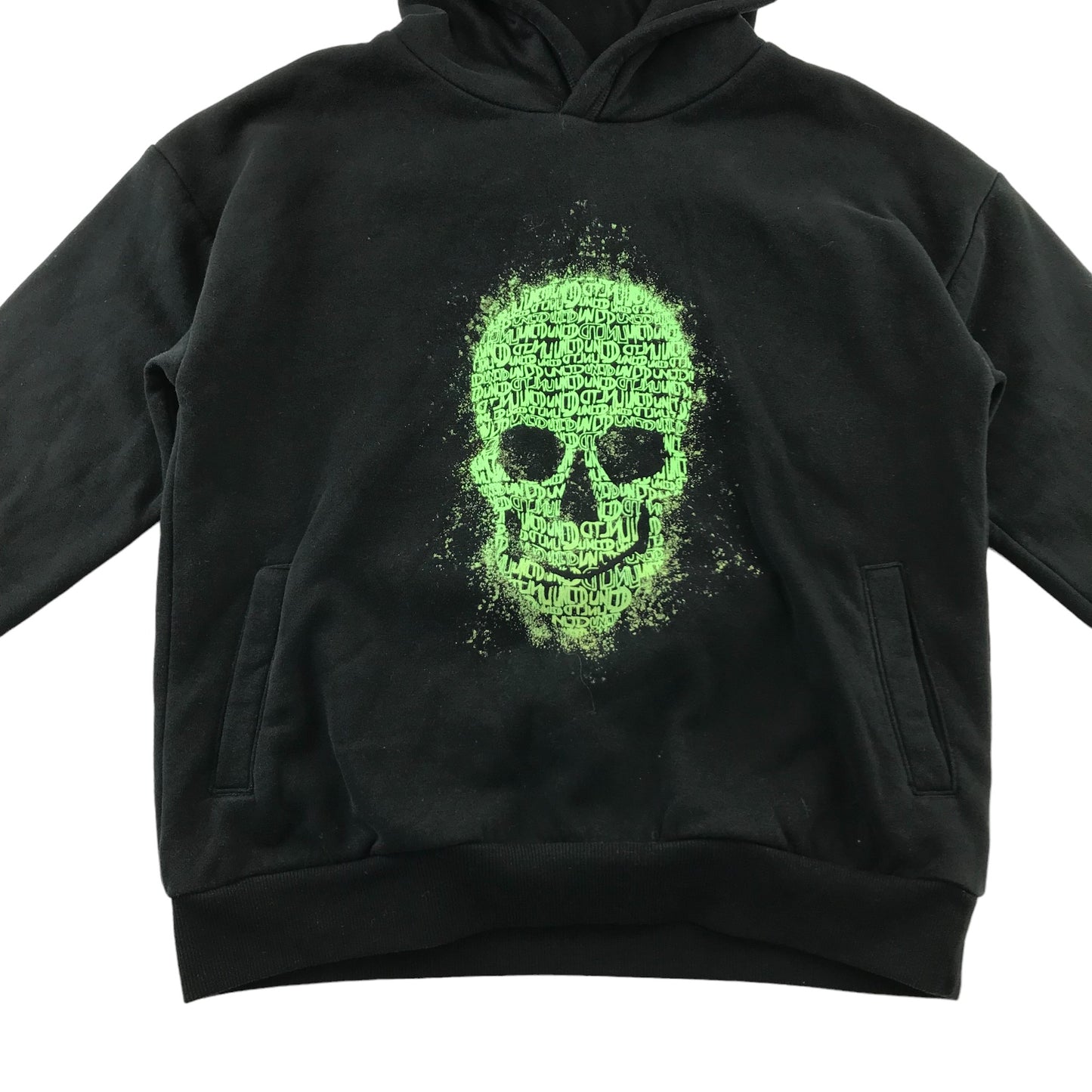 Next hoodie 9 years black green skull graphic