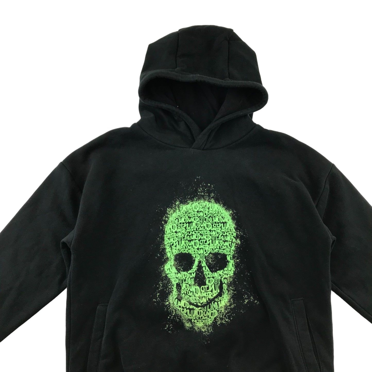 Next hoodie 9 years black green skull graphic