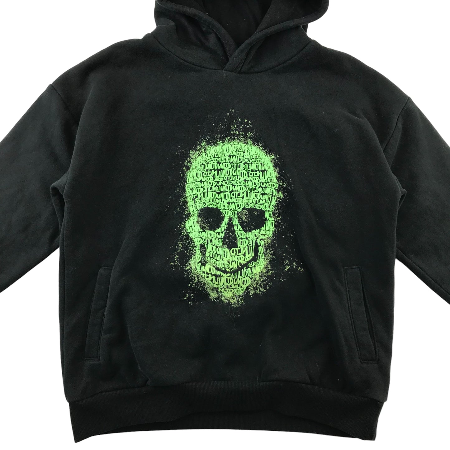 Next hoodie 9 years black green skull graphic