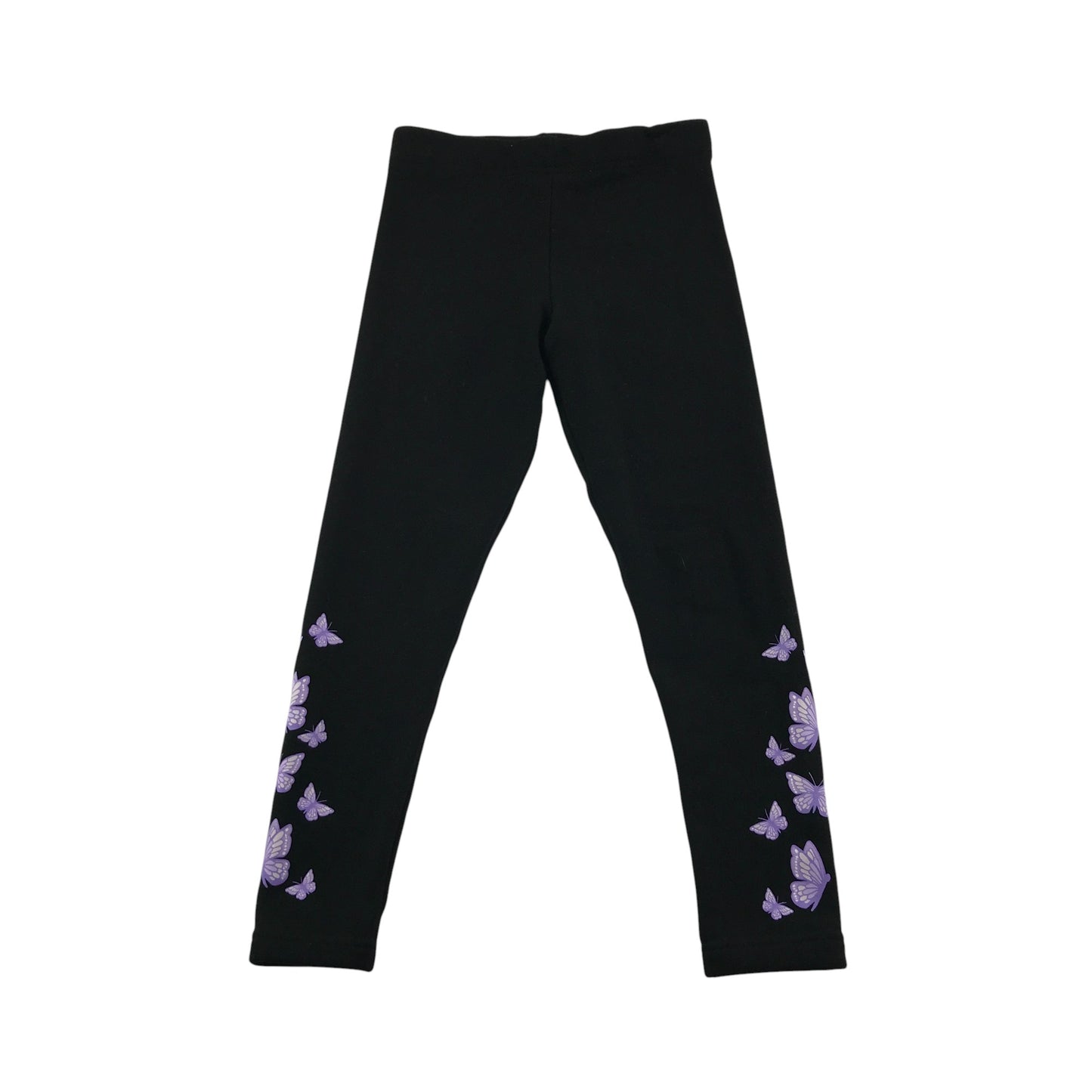 Primark Jogger 7-8 years black with butterfly print jersey material