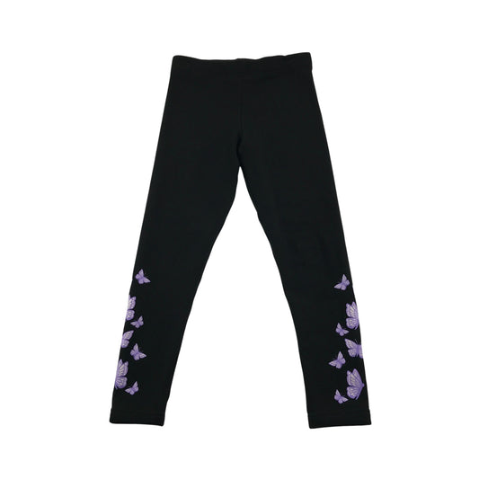 Primark Jogger 7-8 years black with butterfly print jersey material