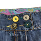 Next jeans 9-10 years blue denim flared legs floral embroidery