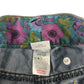 Next jeans 9-10 years blue denim flared legs floral embroidery