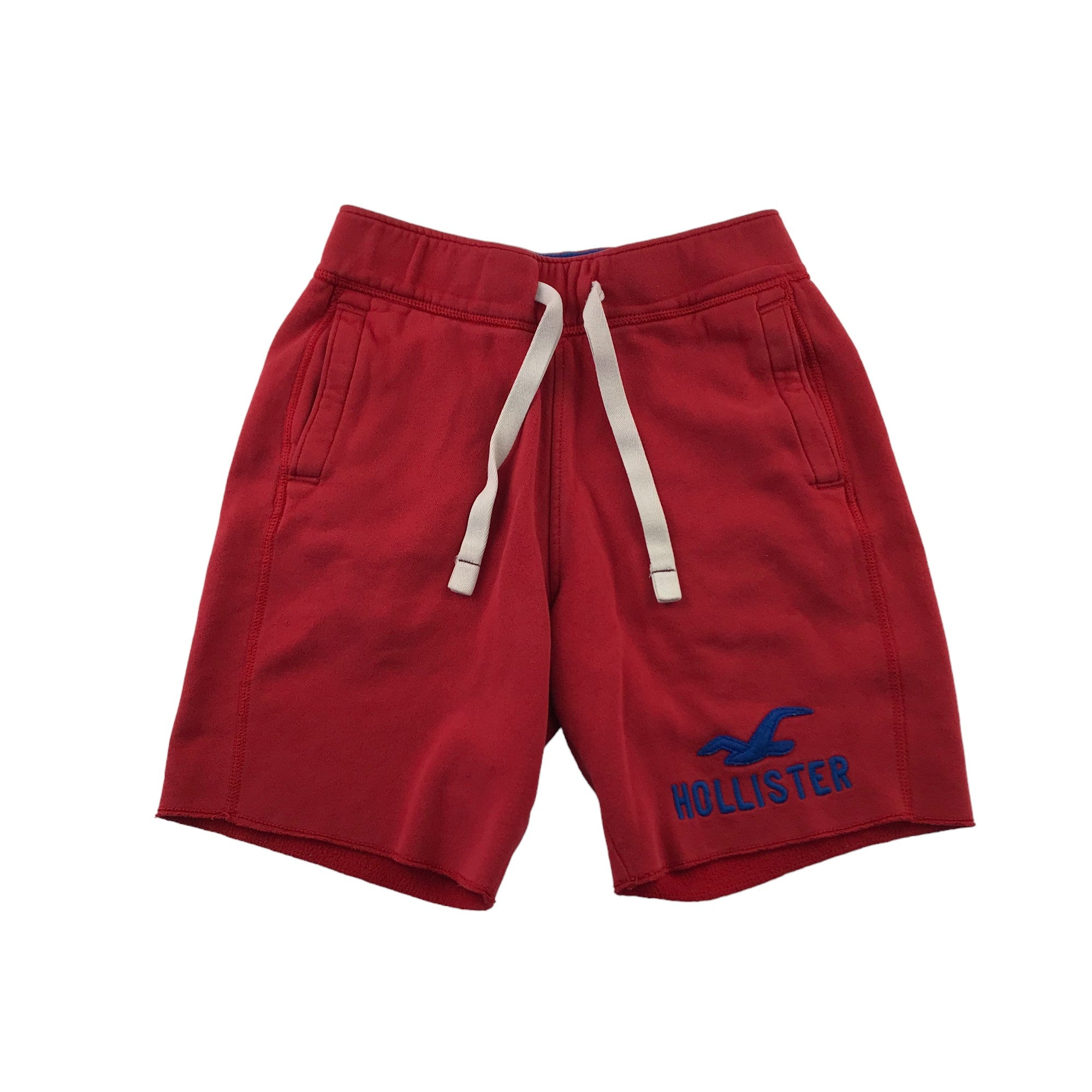 Hollister shorts XS size red jersey style with blue logo ApparelXchange CIC