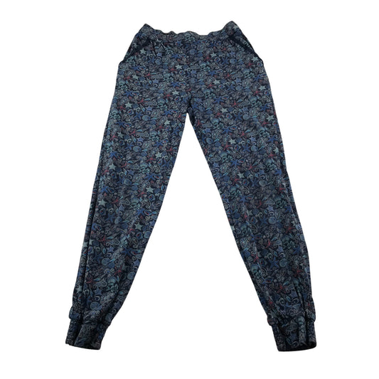 Fatface trouser 10-11 years blue ocean themed graphic print cotton