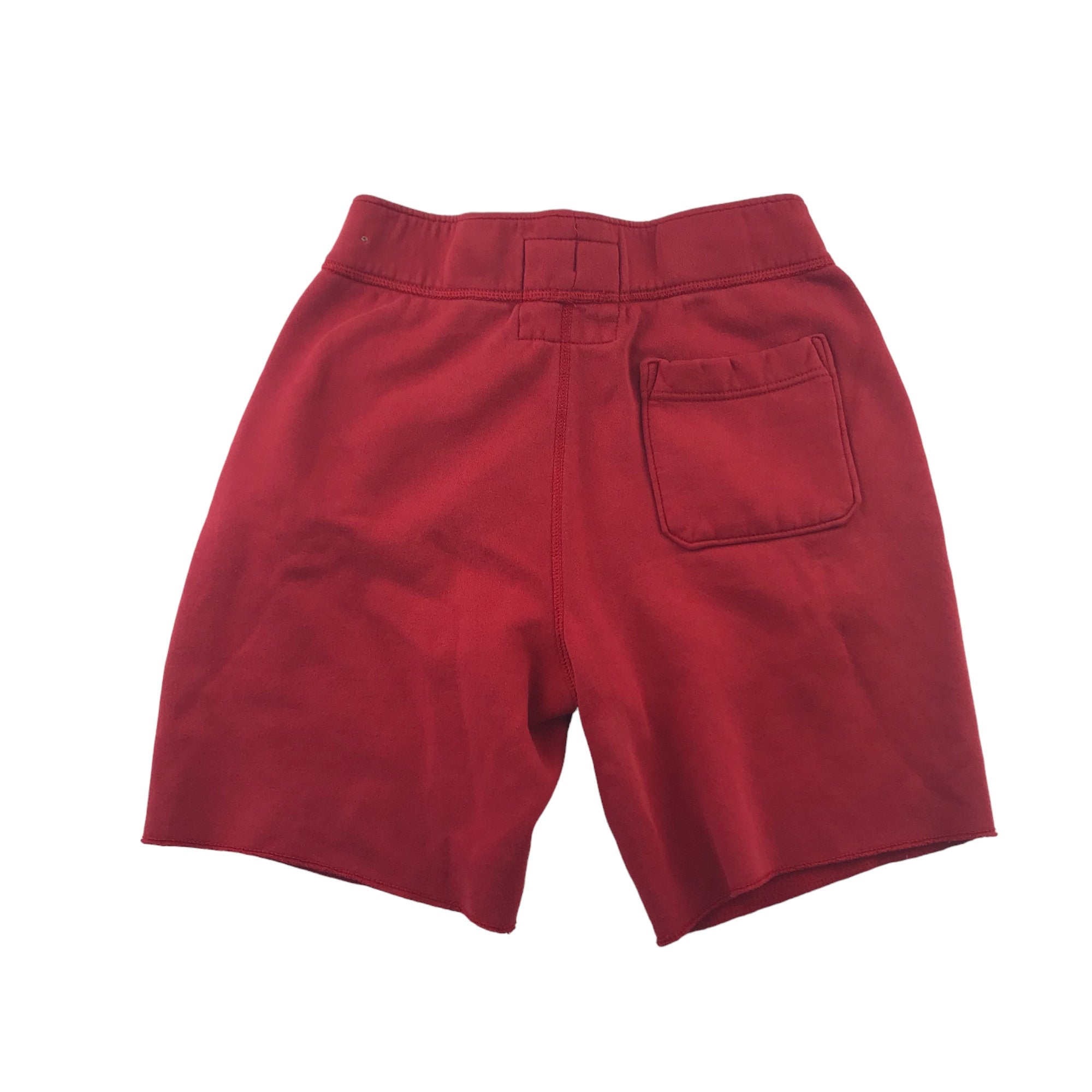 Hollister shorts XS size red jersey style with blue logo