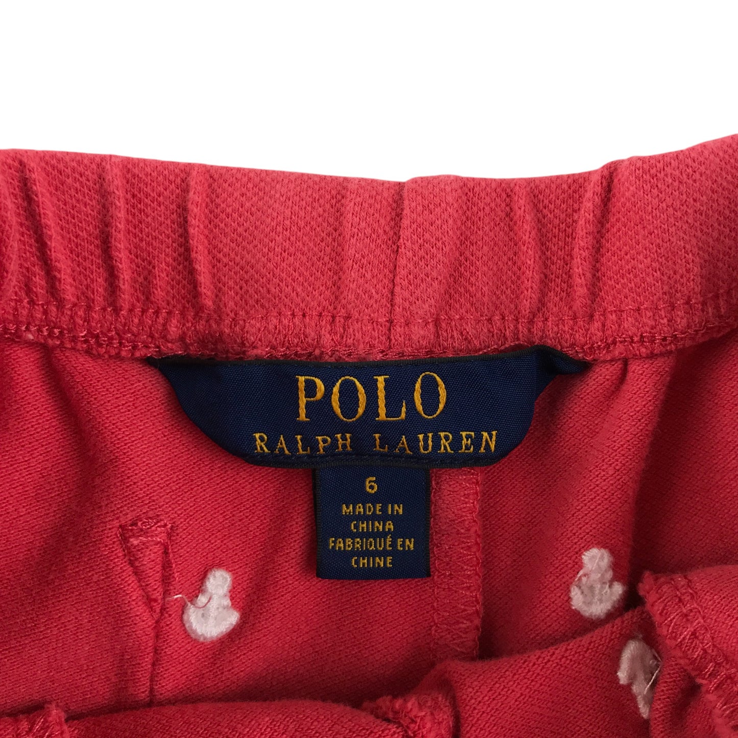 Ralph Lauren shorts 5-6 years red sea anchor print