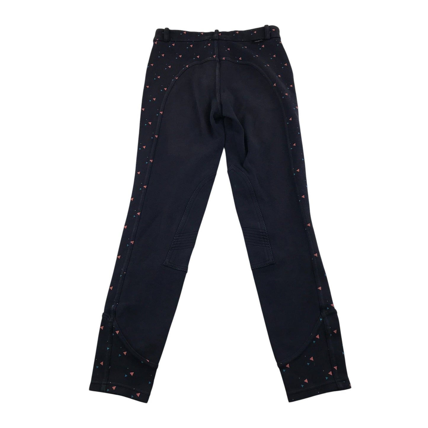 Decathlon trouser 11-12 years navy equestrian with triangle pattern design