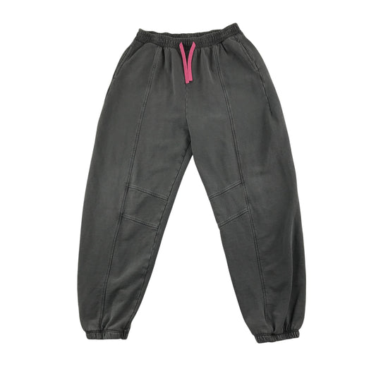 River Island Jogger 11-12 years light grey with pint draw strings jersey material cotton