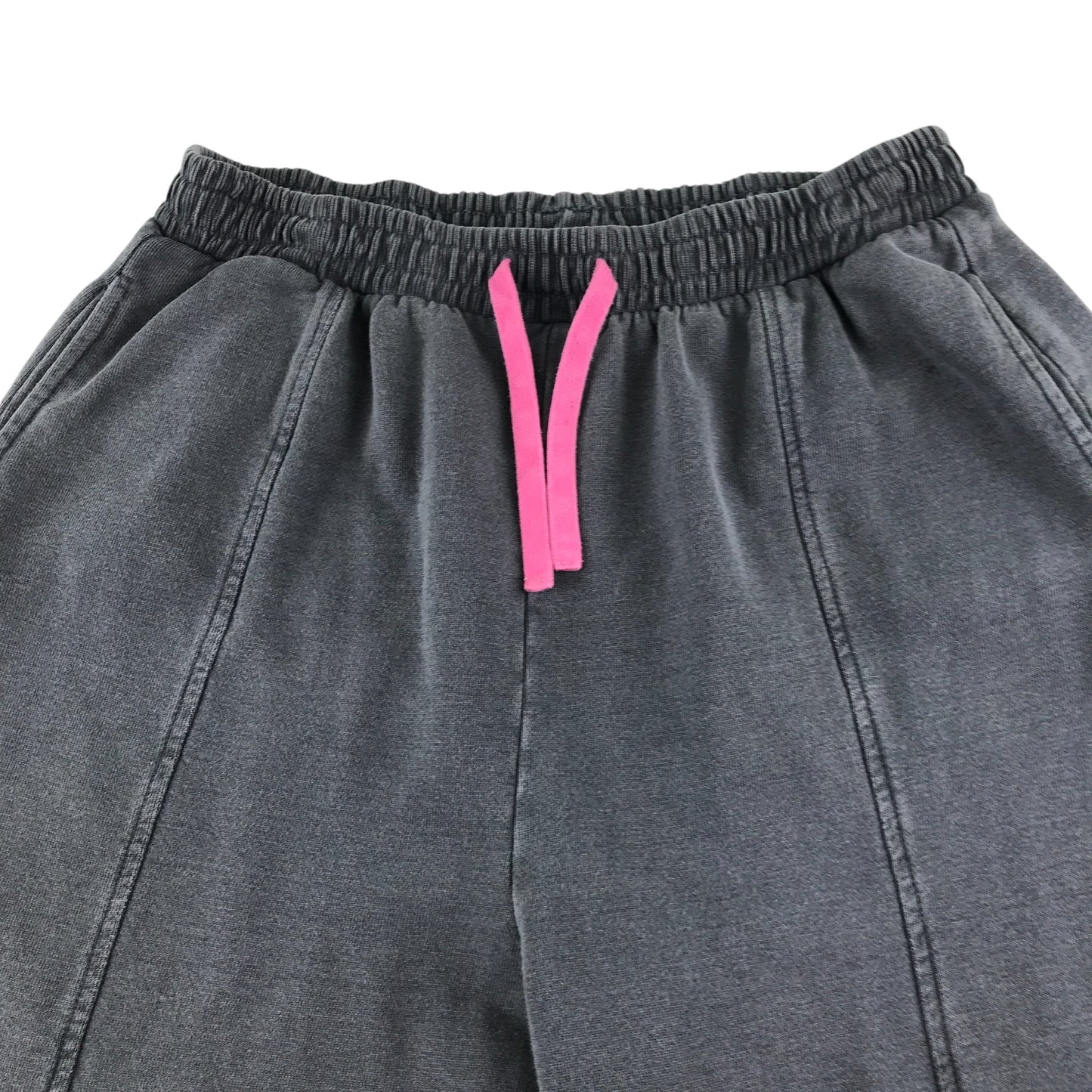 River Island Jogger 11-12 years light grey with pint draw strings jersey material cotton