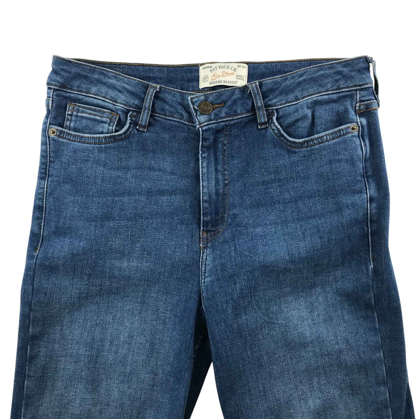 Fat Face jeans women's size M blue denim brooke bootcut