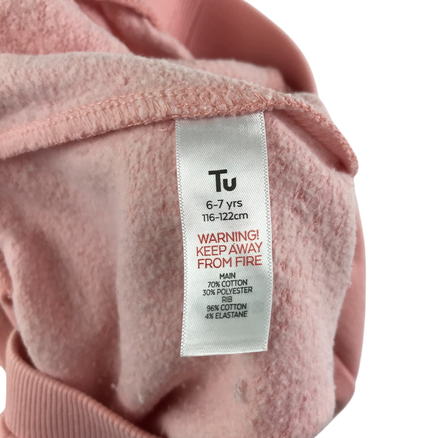 Tu shorts 6-7 years pink plain jersey material