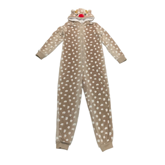 F&F Onesie Age 13 Light Beige Fluffy Deer