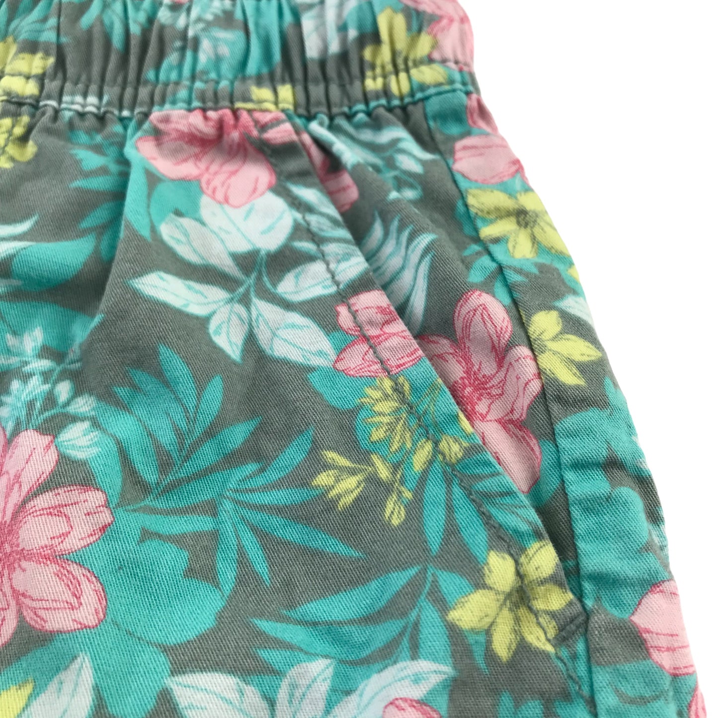 GAP Shorts Age 10 Blue and Grey  Floral Print Cotton