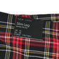New Look trouser women's S red tartan checked slim leg