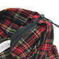 New Look trouser women's S red tartan checked slim leg
