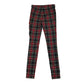 New Look trouser women's S red tartan checked slim leg