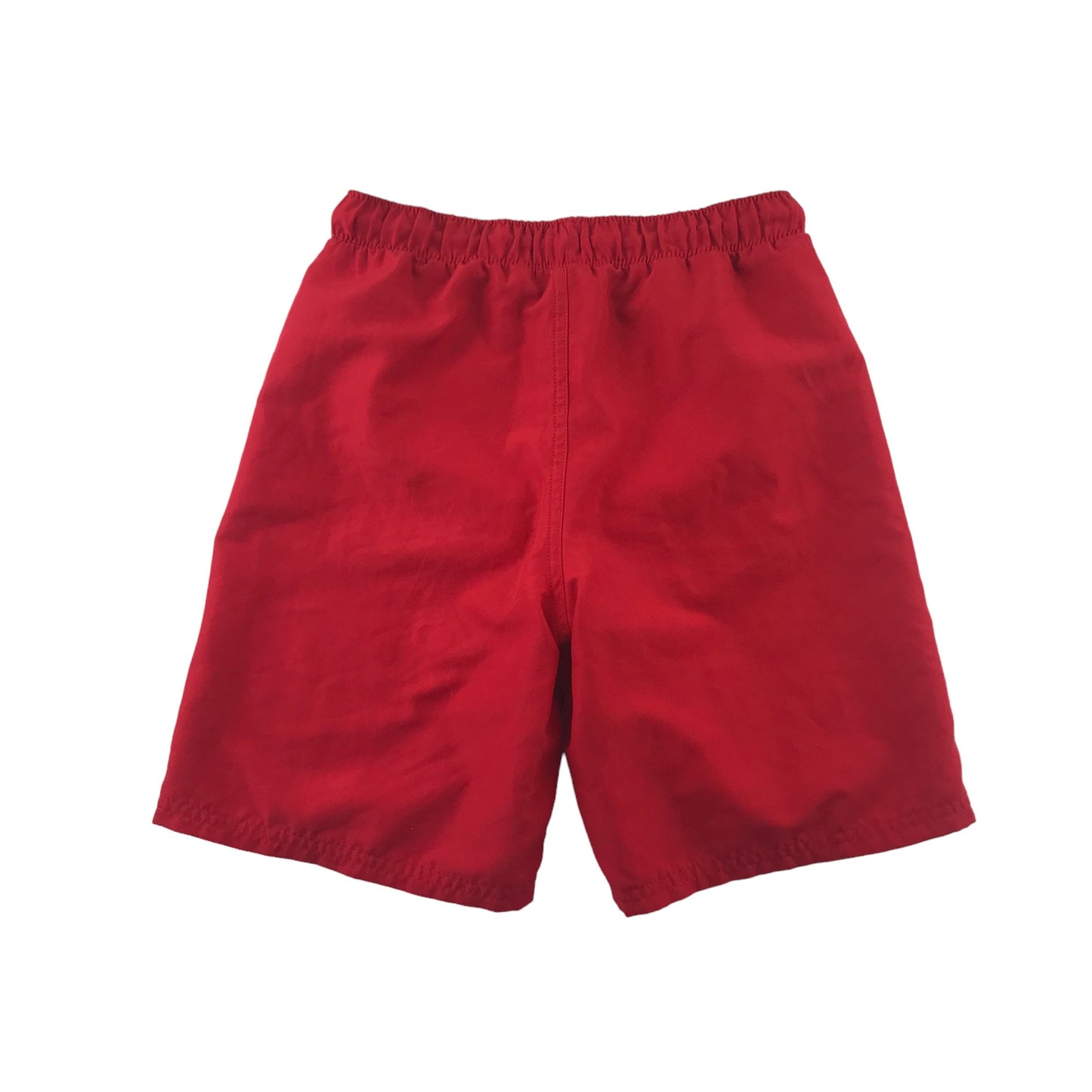 Tissaia swim trunks 10 years red plain with small circle graphic