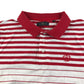 Henri Lloyd polo shirt 12-13 years red and white stripy embroidered logo cotton