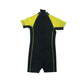 TWF wetsuit 11-12 years yellow and black short sleeve and leg