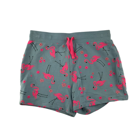 George shorts 9-10 years pink flamingo graphic print jersey material