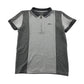 Matalan polo shirt 10-11 years light grey and dark grey stripe design