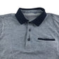 Next polo shirt 11-12 years bluish grey with navy collar cotton