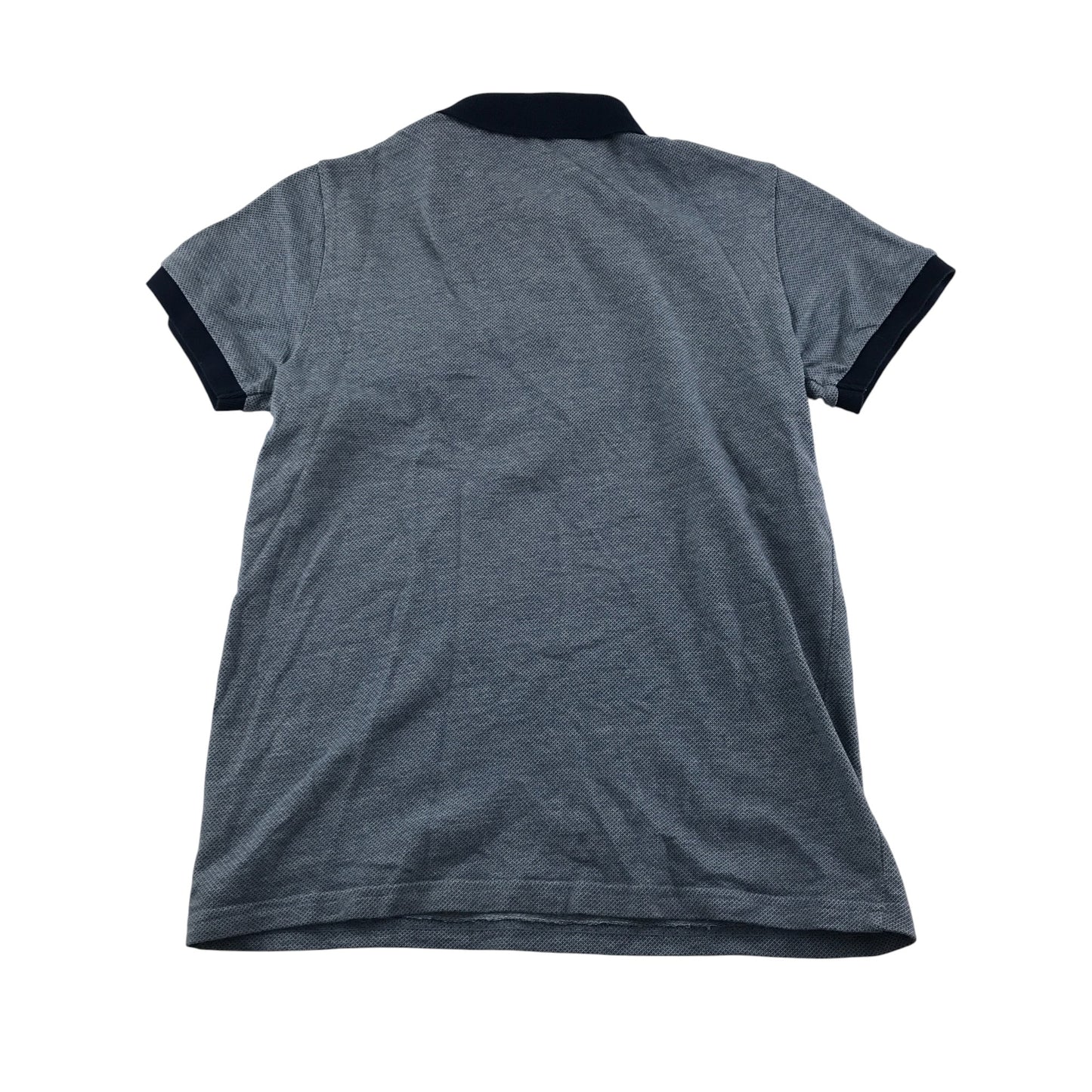 Next polo shirt 11-12 years bluish grey with navy collar cotton